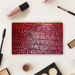 Ll Alligator Red Cosmetic Bag (Medium) from ArtsNow.com Back