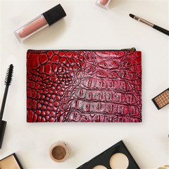 Ll Alligator Red Cosmetic Bag (Medium) from ArtsNow.com Back