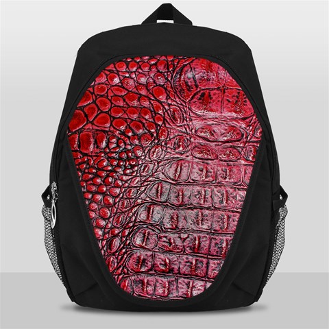 Ll Alligator Red Backpack Bag from ArtsNow.com Front