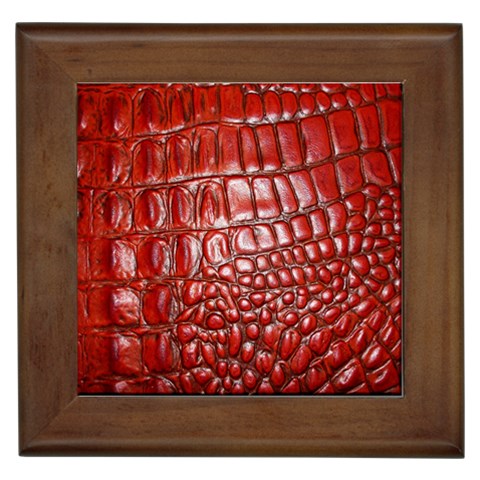 Ll Alligator Natural Color Framed Tile from ArtsNow.com Front