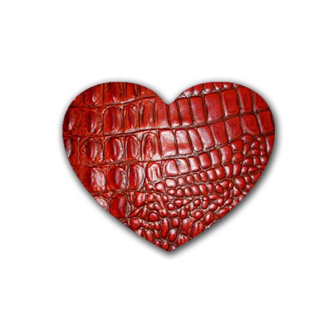 Ll Alligator Natural Color Heart Coaster (4 pack) from ArtsNow.com Front