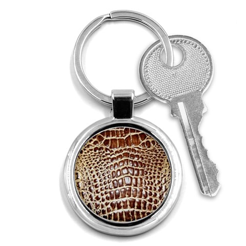 Ll Alligator Macro Key Chain (Round) from ArtsNow.com Front