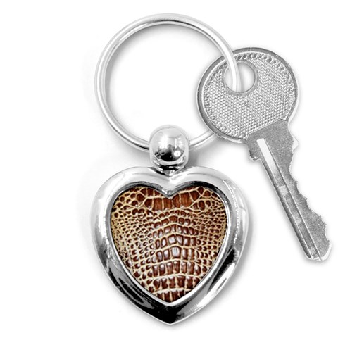 Ll Alligator Macro Key Chain (Heart) from ArtsNow.com Front