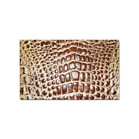 Ll Alligator Macro Sticker Rectangular (10 pack) from ArtsNow.com Front
