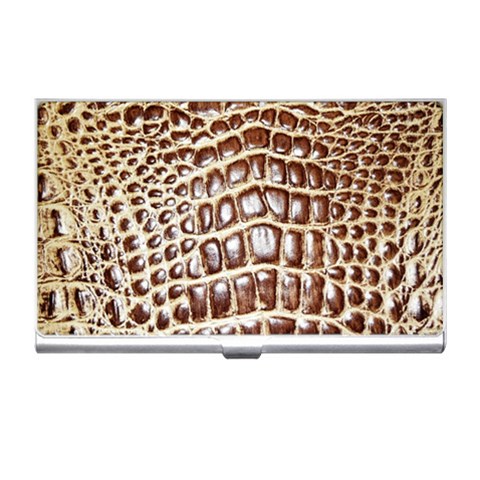 Ll Alligator Macro Business Card Holder from ArtsNow.com Front