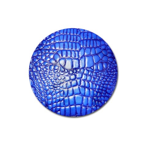 Ll Alligator Deep Blue Magnet 3  (Round) from ArtsNow.com Front
