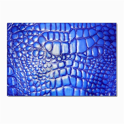 Ll Alligator Deep Blue Postcards 5  x 7  (Pkg of 10) from ArtsNow.com Front