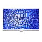 Ll Alligator Deep Blue Business Card Holder