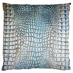 Ll Alligator Blue Large Cushion Case (Two Sides) from ArtsNow.com Front