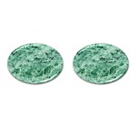 12x12 Gemstone Green Marble Cufflinks (Oval)
