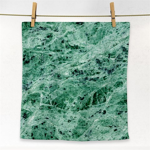 12x12 Gemstone Green Marble Face Towel from ArtsNow.com Front