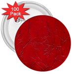 Leather Look & Skins Cracked Red Leather 3  Button (100 pack)
