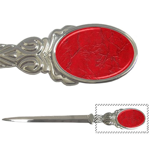 Leather Look & Skins Cracked Red Leather Letter Opener from ArtsNow.com Front