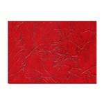 Leather Look & Skins Cracked Red Leather Sticker A4 (100 pack)