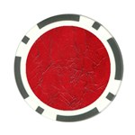 Leather Look & Skins Cracked Red Leather Poker Chip Card Guard (10 pack)