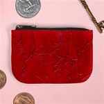 Leather Look & Skins Cracked Red Leather Mini Coin Purse