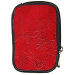 Leather Look & Skins Cracked Red Leather Compact Camera Leather Case