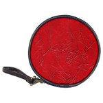Leather Look & Skins Cracked Red Leather Classic 20-CD Wallet