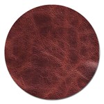 Leather Look & Skins Capri Brown Magnet 5  (Round)