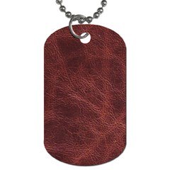Leather Look & Skins Capri Brown Dog Tag (Two Sides) from ArtsNow.com Back