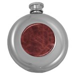 Leather Look & Skins Capri Brown Hip Flask (5 oz)