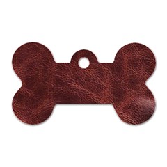 Leather Look & Skins Capri Brown Dog Tag Bone (Two Sides) from ArtsNow.com Back