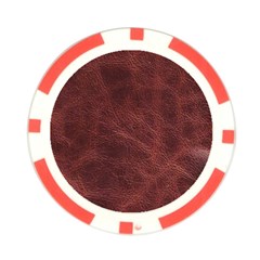 Leather Look & Skins Capri Brown Poker Chip Card Guard from ArtsNow.com Front