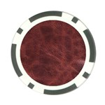 Leather Look & Skins Capri Brown Poker Chip Card Guard
