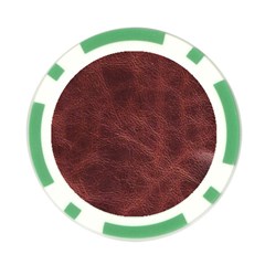 Leather Look & Skins Capri Brown Poker Chip Card Guard from ArtsNow.com Back
