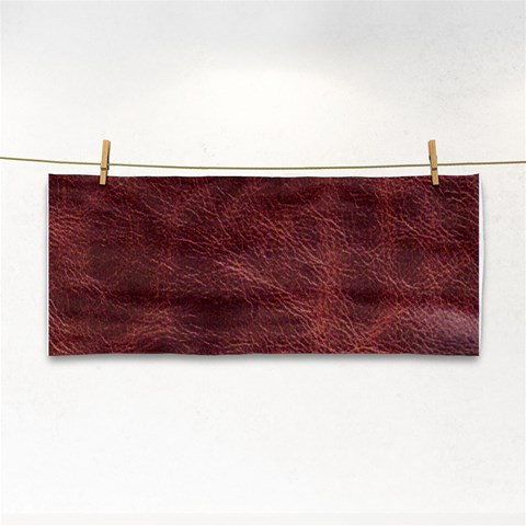 Leather Look & Skins Capri Brown Hand Towel from ArtsNow.com Front