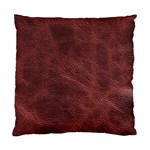 Leather Look & Skins Capri Brown Cushion Case (One Side)