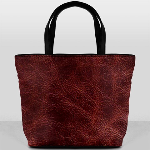 Leather Look & Skins Capri Brown Bucket Bag from ArtsNow.com Front