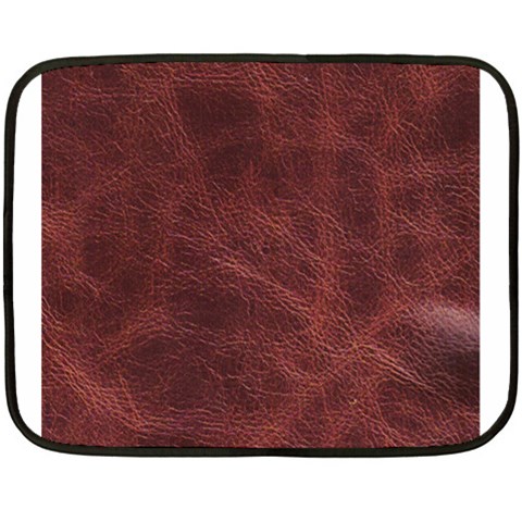 Leather Look & Skins Capri Brown Mini Fleece Blanket(Two Sides) from ArtsNow.com 35 x27  Blanket Back