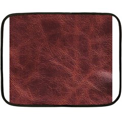 Leather Look & Skins Capri Brown Mini Fleece Blanket(Two Sides) from ArtsNow.com 35 x27  Blanket Back