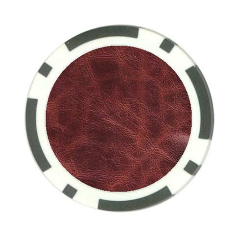 Leather Look & Skins Capri Brown Poker Chip Card Guard (10 pack) from ArtsNow.com Front