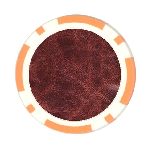 Leather Look & Skins Capri Brown Poker Chip Card Guard (10 pack) from ArtsNow.com Front