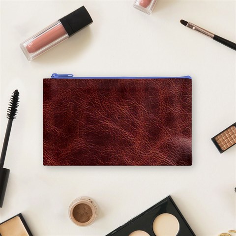 Leather Look & Skins Capri Brown Cosmetic Bag (Small) from ArtsNow.com Front