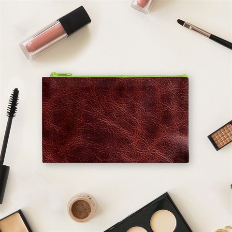 Leather Look & Skins Capri Brown Cosmetic Bag (Small) from ArtsNow.com Front