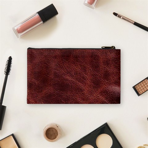 Leather Look & Skins Capri Brown Cosmetic Bag (Small) from ArtsNow.com Back