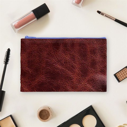 Leather Look & Skins Capri Brown Cosmetic Bag (Medium) from ArtsNow.com Front