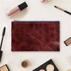 Leather Look & Skins Capri Brown Cosmetic Bag (Medium) from ArtsNow.com Front