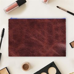 Leather Look & Skins Capri Brown Cosmetic Bag (Large) from ArtsNow.com Front