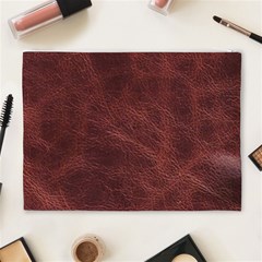 Leather Look & Skins Capri Brown Cosmetic Bag (XL) from ArtsNow.com Back