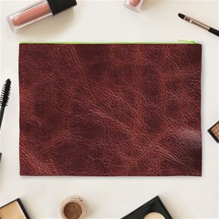 Leather Look & Skins Capri Brown Cosmetic Bag (XL) from ArtsNow.com Back