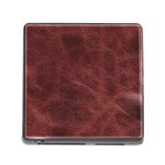 Leather Look & Skins Capri Brown Memory Card Reader with Storage (Square)