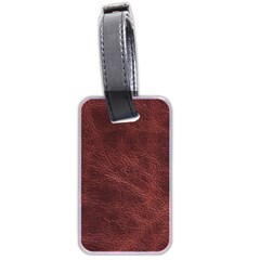 Leather Look & Skins Capri Brown Luggage Tag (two sides) from ArtsNow.com Back