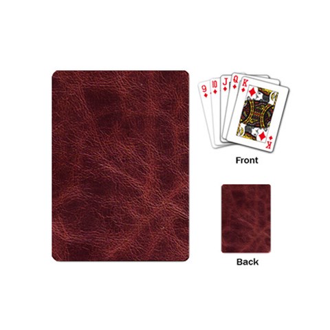 Leather Look & Skins Capri Brown Playing Cards (Mini) from ArtsNow.com Back