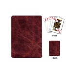 Leather Look & Skins Capri Brown Playing Cards (Mini)