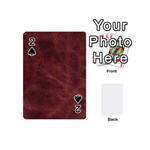 Leather Look & Skins Capri Brown Playing Cards 54 (Mini)