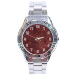 Leather Look & Skins Capri Brown Stainless Steel Analogue Men’s Watch